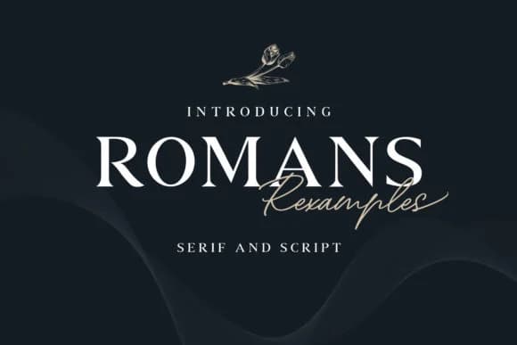Romans Rexamples Duo Font by Cotbada Studio — Script Handwritten Font