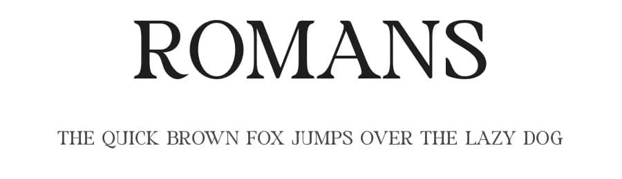 Romans by Muflieart — Serif Font