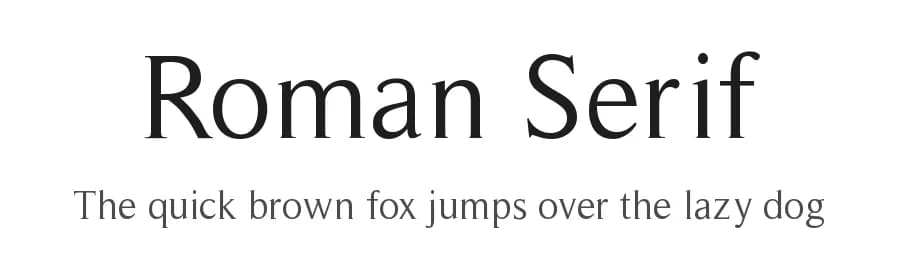 Roman Serif by Manfred Klein — Serif Font