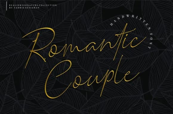 Romantic Couple Font by typelinestudio — Script Handwritten Font