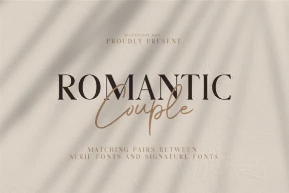Romantic Couple Font by Bluestudio by Bluestudio — Script Handwritten Font