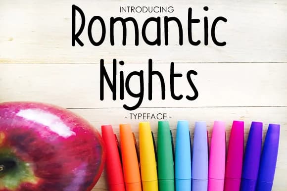 Romantic Nights Font by yh.seaofknowledge — Script Handwritten Font