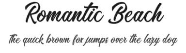 Romantic Beach by Octotype  | Thomas Boucherie — Script Handwritten Font — thumbnail 1