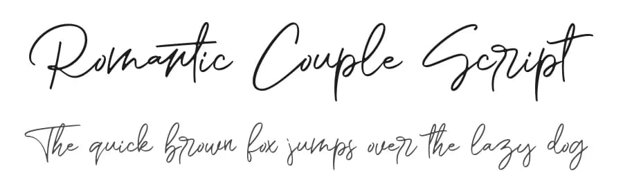 Romantic Couple Script by Blue Studio09 — Script Handwritten Font
