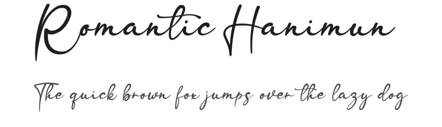 Romantic Hanimun by Scratchones — Script Handwritten Font