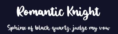 Romantic Knight by Balpirick Studio — Script Handwritten Font — thumbnail 2