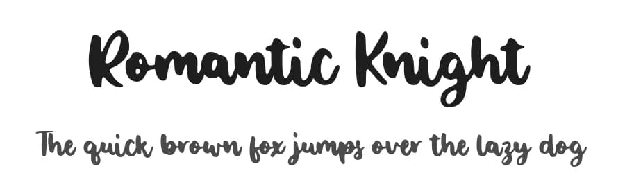 Romantic Knight by Balpirick Studio — Script Handwritten Font