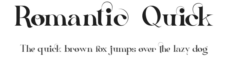 Romantic Quick by NihStudio — Serif Font