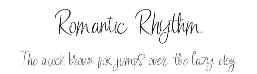 Romantic Rhythm by nomlimofont — Script Handwritten Font