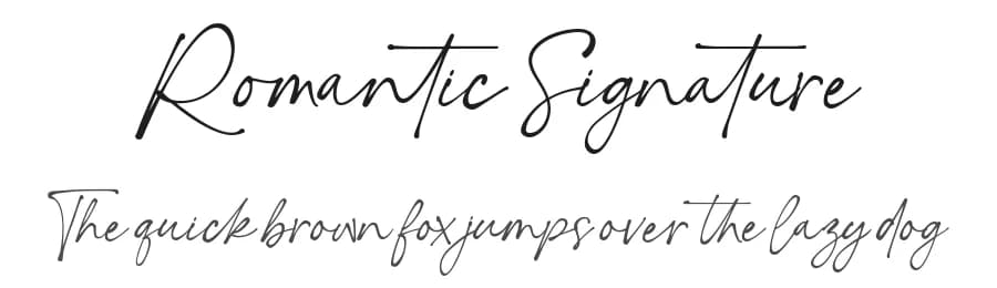 Romantic Signature by Ramli Setiadi — Script Handwritten Font