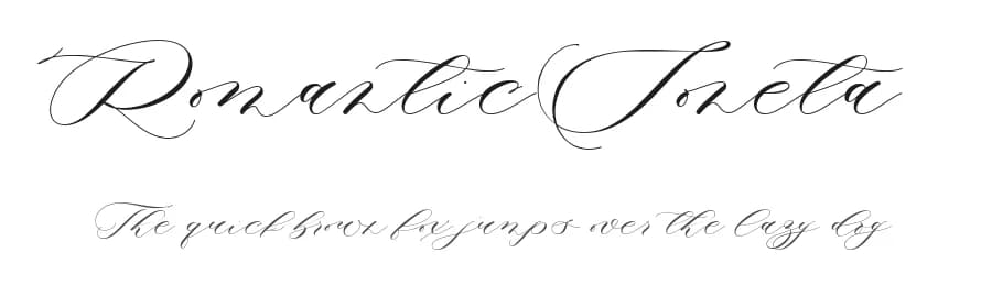 Romantic Soneta by Four Lines — Script Handwritten Font