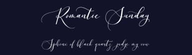 Romantic Sunday by ReyreyBlue — Script Handwritten Font — thumbnail 2