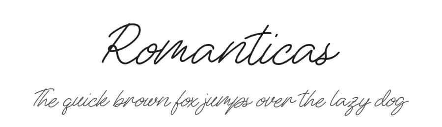 Romanticas by Vunira Design — Script Handwritten Font
