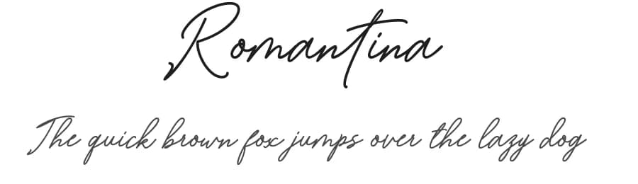 Romantina by finnaArt — Script Handwritten Font