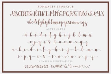 Romantis Font by FadeLine — Script Handwritten Font — thumbnail 6