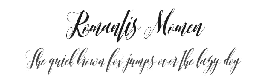 Romantis Momen by Muhammad Akbar — Script Handwritten Font