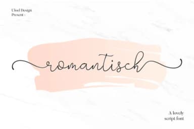 Romantisch Font by Uloel Design — Script Handwritten Font — thumbnail 1