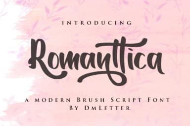 Romanttica Font by dmletter31 — Script Handwritten Font — thumbnail 1