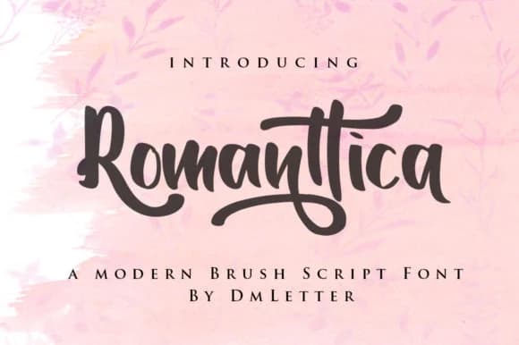Romanttica Font by dmletter31 — Script Handwritten Font