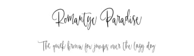 Romantyc Paradise by Damarletter — Script Handwritten Font — thumbnail 1
