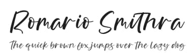 Romario Smithra by Letterena Studios — Script Handwritten Font — thumbnail 1