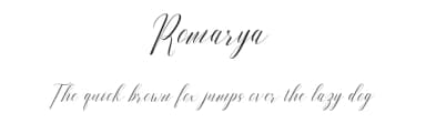 Romarya by josstype — Script Handwritten Font — thumbnail 1