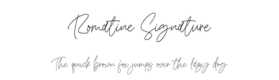 Romatine Signature by Ibrahima Studio — Script Handwritten Font — preview 1