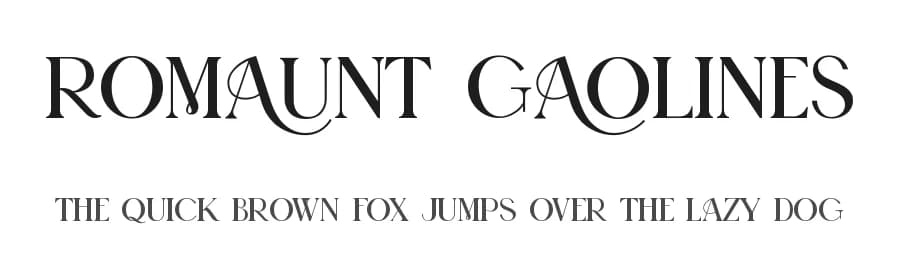 Romaunt Gaolines by UI Creative — Serif Font