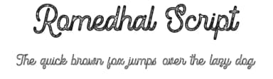 Romedhal Script by Typefar — Script Handwritten Font — thumbnail 1