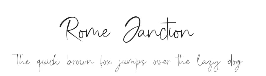 Rome Janction by UI Creative — Script Handwritten Font