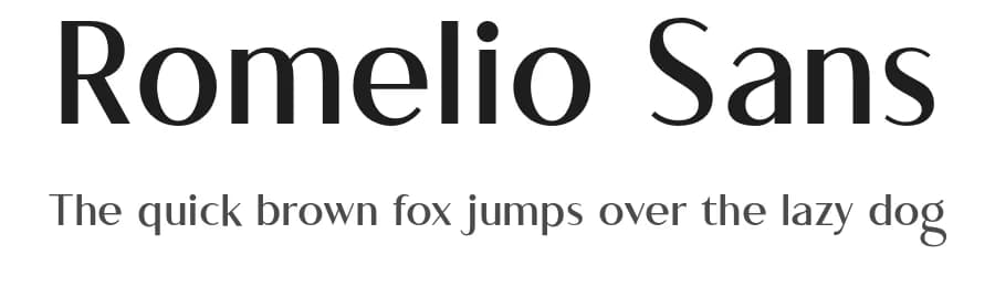 Romelio Sans by Arterfak Project — Sans Serif Font