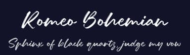 Romeo Bohemian by Allouse Studio — Script Handwritten Font — thumbnail 2