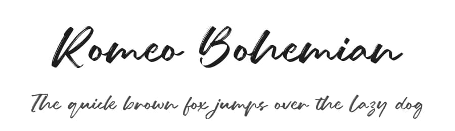 Romeo Bohemian by Allouse Studio — Script Handwritten Font — preview 1