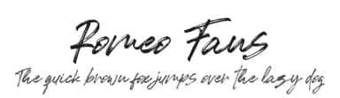Romeo Fans by Haksen Studio — Script Handwritten Font — thumbnail 1