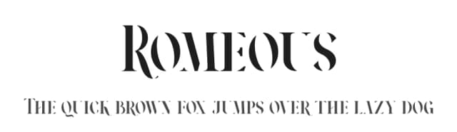 Romeous by Gfonts — Serif Font