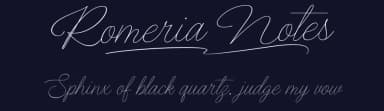 Romeria Notes by Måns Grebäck — Script Handwritten Font — thumbnail 2