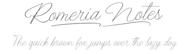 Romeria Notes by Måns Grebäck — Script Handwritten Font — thumbnail 1
