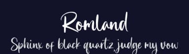 Romland by Sronstudio — Script Handwritten Font — thumbnail 2