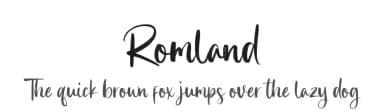 Romland by Sronstudio — Script Handwritten Font — thumbnail 1