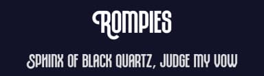 Rompies by Arterfak Project — Sans Serif Font — thumbnail 2