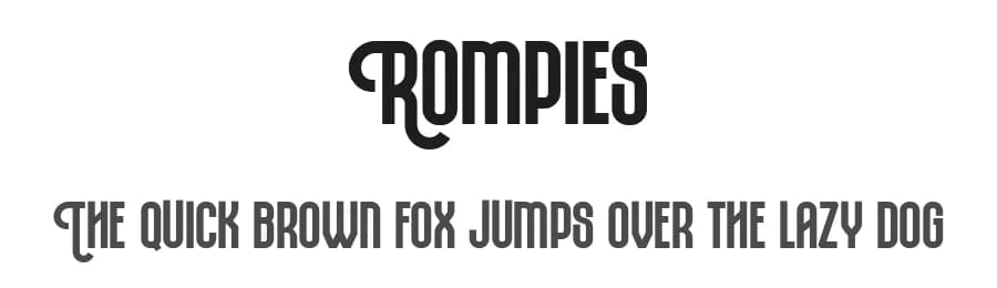 Rompies by Arterfak Project — Sans Serif Font