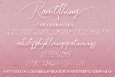 Romtthing Girl Font by Fajry's Type — Script Handwritten Font — thumbnail 8