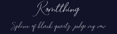 Romtthing by Fajr's Type — Script Handwritten Font — thumbnail 2