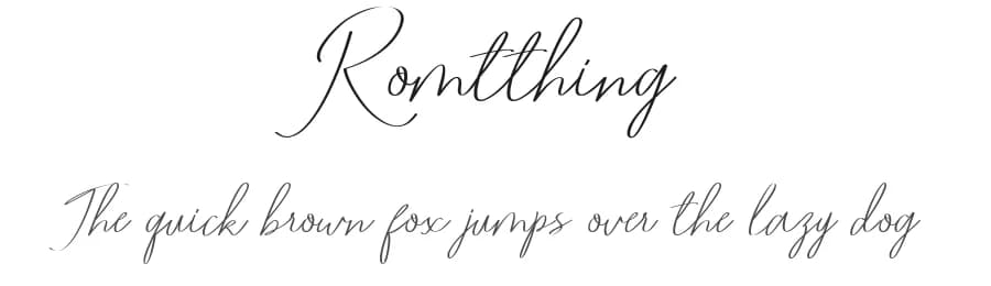 Romtthing by Fajr's Type — Script Handwritten Font