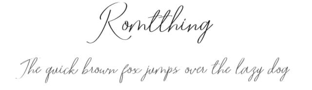 Romtthing by Fajr's Type — Script Handwritten Font