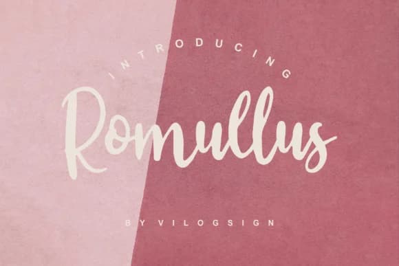 Romullus Font by Vilogsign — Script Handwritten Font