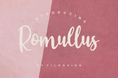 Romullus Font by Vilogsign — Script Handwritten Font — thumbnail 1