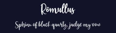 Romullus by vilogsign — Script Handwritten Font — thumbnail 2