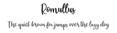 Romullus by vilogsign — Script Handwritten Font — thumbnail 1