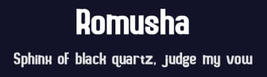 Romusha by Jujun Gag — Sans Serif Font — thumbnail 2